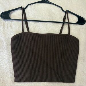 ARITZIA BABATON SCULPT KNIT SQUARENECK TANK SIZE SMALL